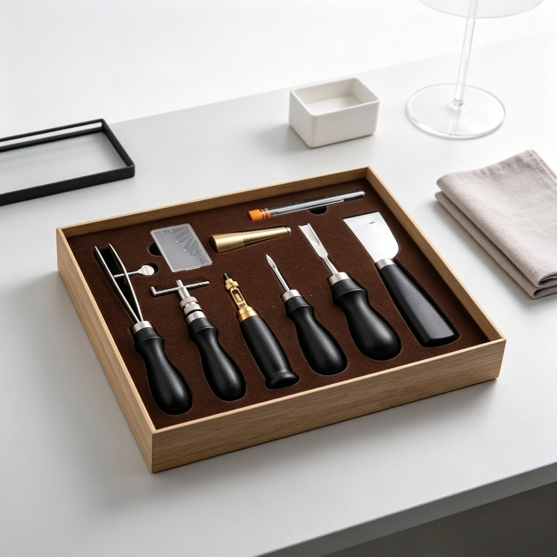 Leatherwork Kits For Beginners - Kompletny zestaw do ręcznego szycia skóry,