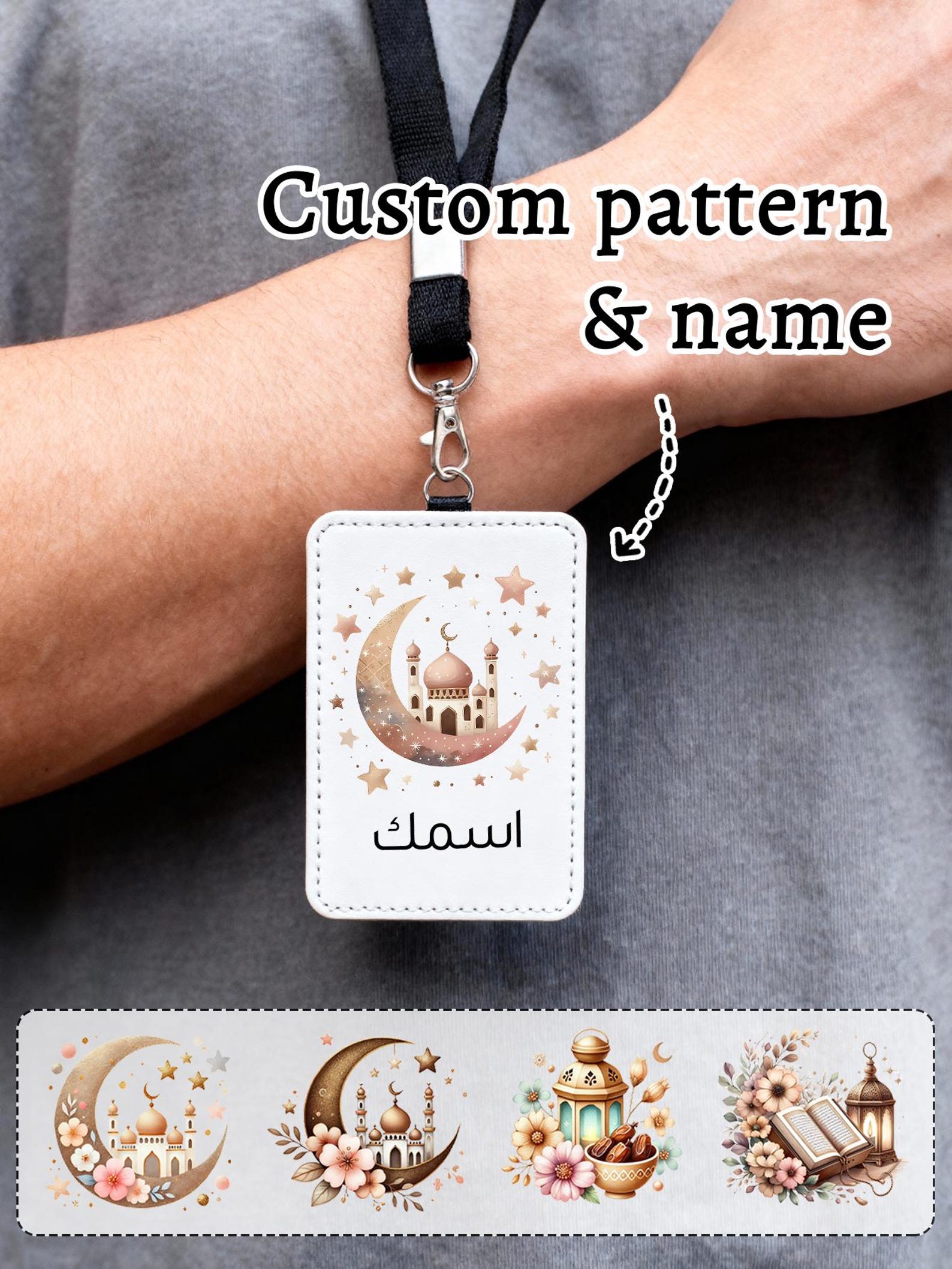 Unique Leather Work - Personalizowany identyfikator firmowy z imieniem, smycz