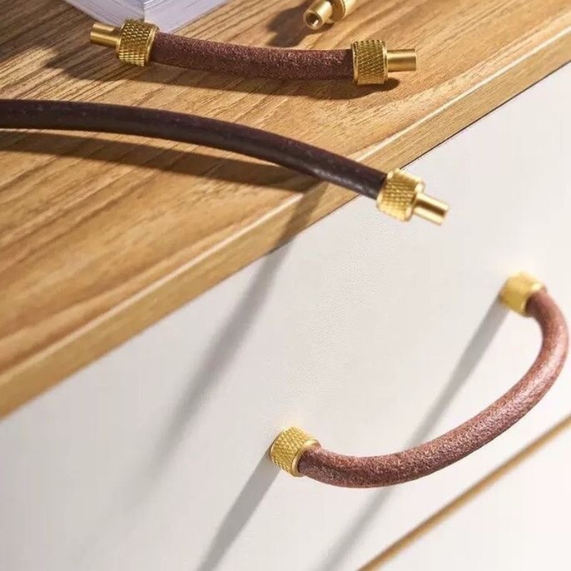 Leatherwork Hardware - Uchwyty do szafek z mosiądzu i