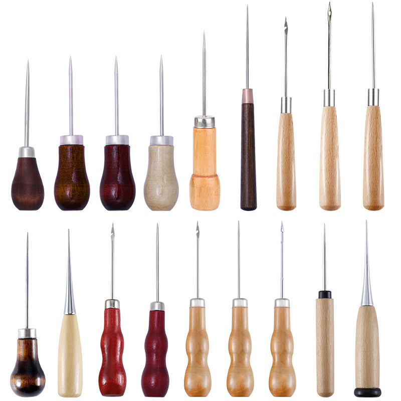 Leatherwork Beginner - Szpikulec do skóry z drewnianą rączką,