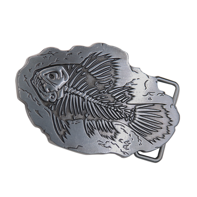 Leatherwork Diy - 40mm ryby Fishbone Fossil klamry pasa