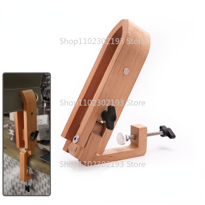 Leatherwork Tool Kit - Składany drewniany zacisk regulowany drewniany skórzany