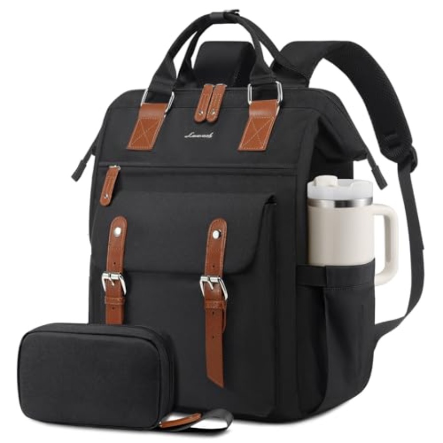 Leather Work - Plecak na laptopa dla kobiet, torba