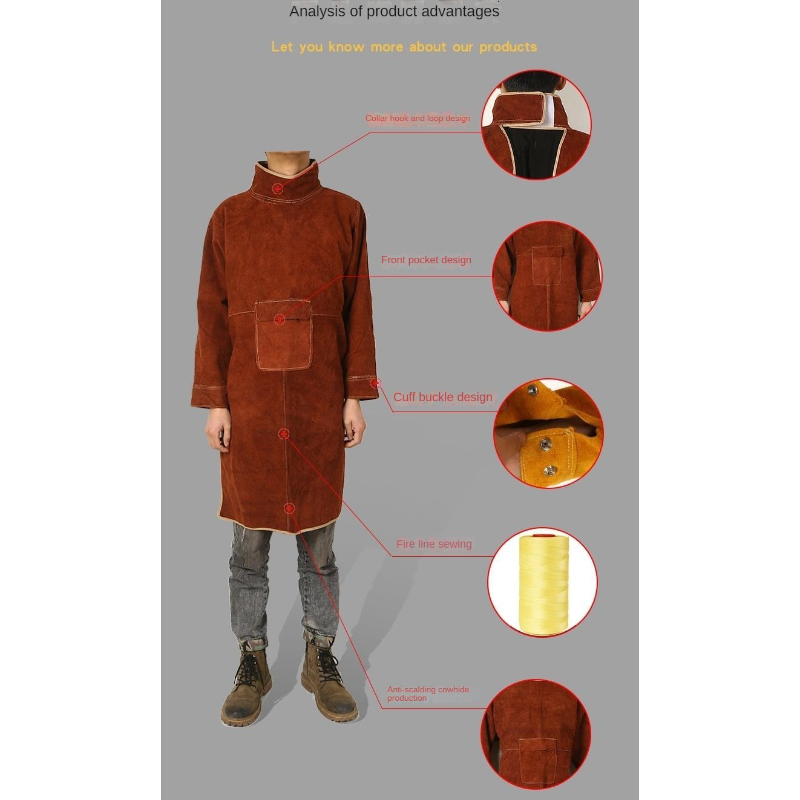 Osłona spawalnicza Skóra bydlę – Leather Work Overalls recenzja i cena