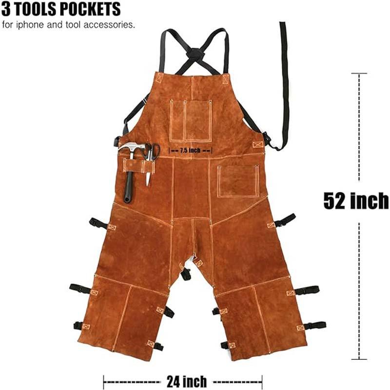 Męskie spodnie robocze typu ko – Leather Work Overalls recenzja i cena