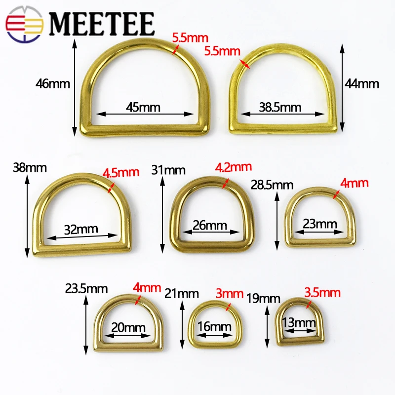 2/5 szt. Mosiężne kółka D 13-4 – Leatherwork Hardware recenzja i cena