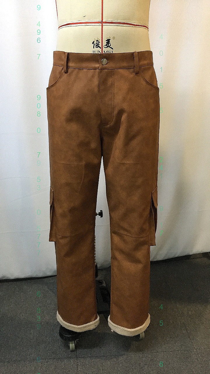 Męskie spodnie robocze w stylu – Leather Work Overalls recenzja i cena
