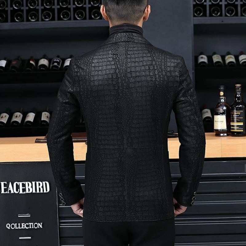 Jesień biznes mężczyźni kożuch – Leatherwork Patterns recenzja i cena