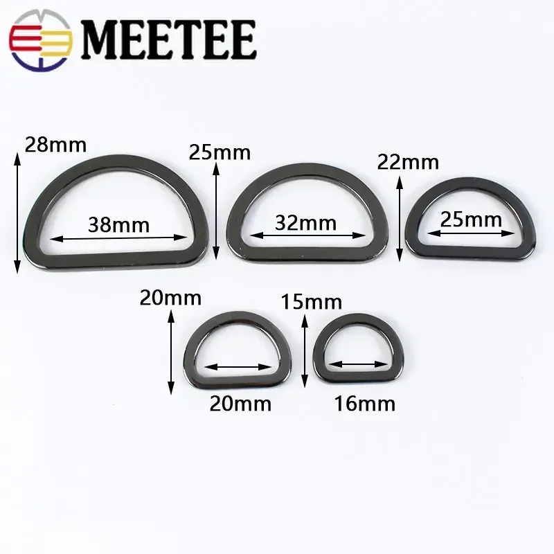 50Pcs 16-38mm D Rings Metalowe – Leatherwork Hardware recenzja i cena