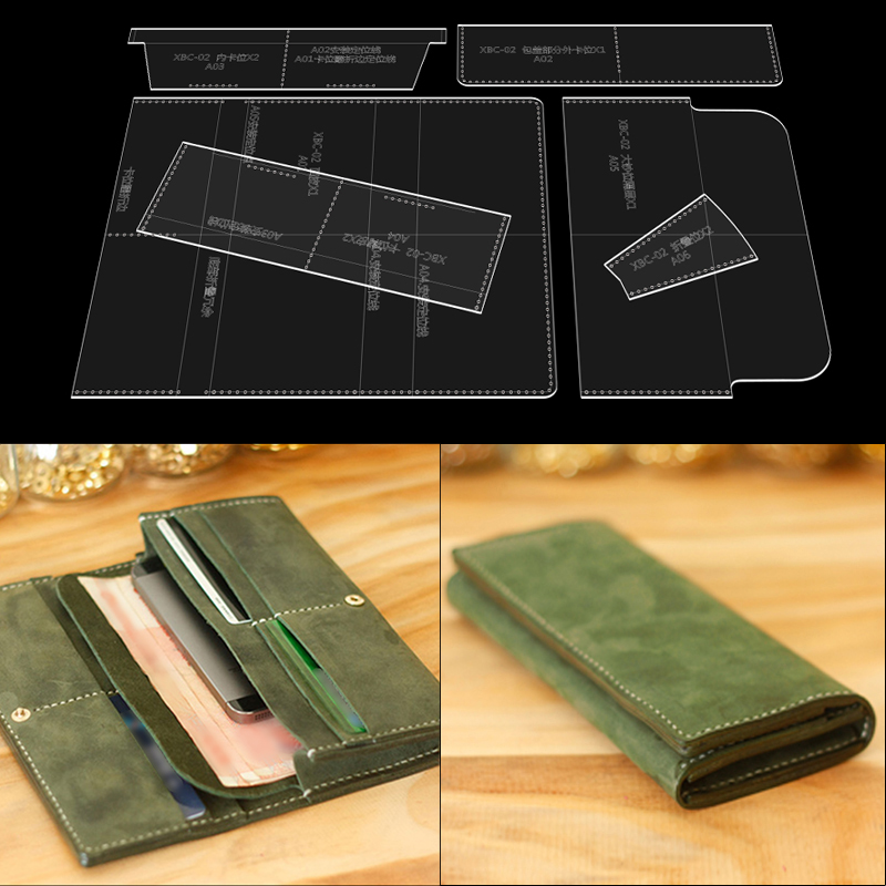 YOMDID długi szablon portfela  – Leatherwork Patterns recenzja i cena